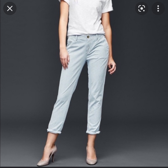 Gap girlfriend chinos in railroad stripe - Picture 4 of 7